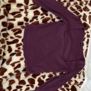 ZARA LONG SLEEVE CROP TOP